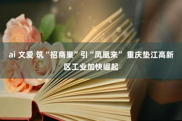 ai 文爱 筑“招商巢”引“凤凰来” 重庆垫江高新区工业加快崛起